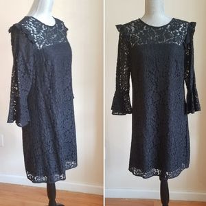 Ann Taylor Black Lace Shift Dress